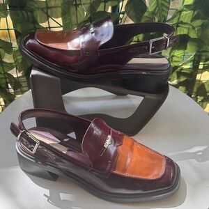 Franco Sarto womens Giada slingback Loafer Heel. Size 8.5